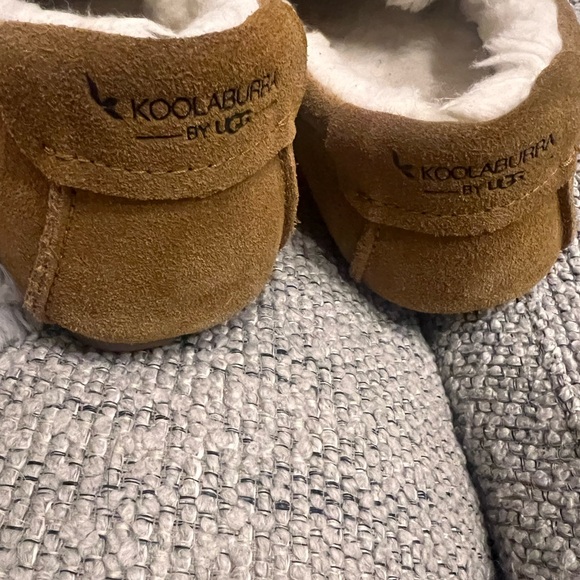 BNWOT UGG Koolaburra Brown Suede Shearling Lined Loafers/Slippers - Picture 4 of 4